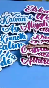 huruf timbul akrilik tinggi 20 cm tebal 12 mm huruh timbul akrilil lapis spon