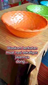 [ DAPAT 12 BIJI ] waskom diameter 23 cm nasi berkatan  / nasi dan kue / hajatan / jumbo / ember / bak / basin / baskom / kenduri / kenduren / syukuran / bingkisan / tasyakuran / ceting