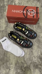 SEPATU MAHONK - Slip On New Kalepat X2 Black Best Seller