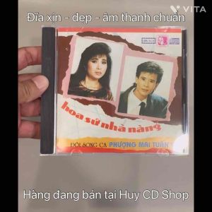 Đĩa CD Tuấn Vũ Phượng Mai Hoa sứ nhà nàng Nhạc vàng trữ tình Bolero Đĩa lòng Trắng Chất Lượng cao Âm Thanh chuẩn HUY CD SHOP
