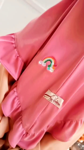 (COD) Pelangi Hijab \"Kids\" Jilbab Bordir Rainbow Anak Kerudung Ped Rempel Tali Bergo TK SD Tanggung