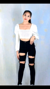 Black 4 Big Butas Highwaist Denim Jeans Made in Thailand