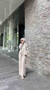 Nura / one set salur / blouse salur / kemeja salur / setelan salur