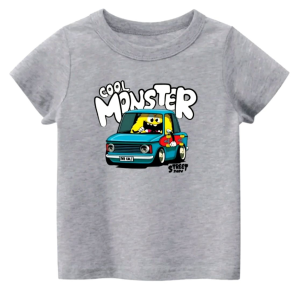 baju kaos pakaian anak anak motif MOSTER  lengan pendek anak laki laki perempuan