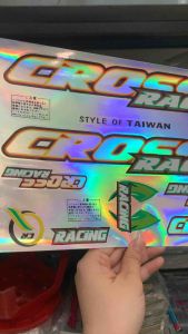 Bộ tem dán xe đạp CROSS RACING chữ màu bạc hàng nhập Thái Lan chất lượng cao dành trang trí riêng cho dòng xe này tem màu sắc cực đẹp và bền giá bán cực tốt bán lẻ như bán sỉ