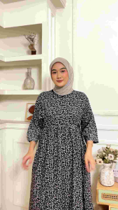 Navella - Midi Dress Rayon Korea Premium Adem & Lembut.
