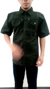 Kemeja tactical m tac lengan pendek pria
