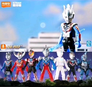 [有灯 LUMINOUS SECRET 12cm] BLOKEES Original Shining Part 10 ULTRAMAN ORB Building Blocks Movable Toys