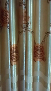 Gorden Jendela Minimalis Motif Mawar terbaru bahan Blackout Import Premium Tebal