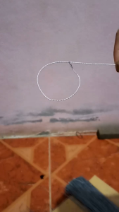 บ่วงดักหนู ดักพังพอน บ่วงดีดลวดสลิง ความยาว35ซม.(1มัดมี10เส้น)