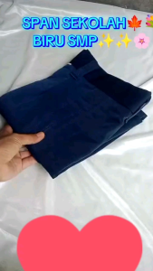 Rok Seragam SMPN & MTSN: Model Spant Belah 2 & High Twist