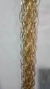 gantungan baju rantai besi emas(satuan)