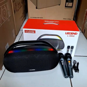 ASATRON LEGEND L-0502 PORTABLE BLUETOOTH SPEAKER DEEP BASS IPX5 POWER BANK TWS INCLUDE MIC WIRELESS 2PCS 100% ORI