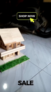miniatur rumah tradisional mewah