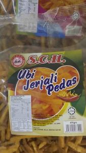 Ubi Kayu Jerjali Pedas | Masin Cripy Spicy | Salted 470gm | 1kg Halal Sharing Snack Big Pack Sharing Gathering