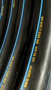 Pipa HDPE Selang Air Unilon Ukuran 63mm atau 2 Inch Panjang 100 Meter Original