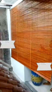 Tirai Bambu Kerey Outdoor & Pernis Ukuran 2mx2m