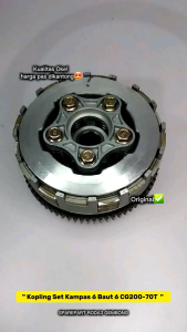 Kopling Set Kampas 6 Baut 6 70T (17H) Sparepart Roda3