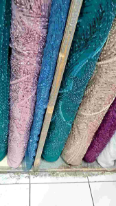 kain/bahan tile pul payet