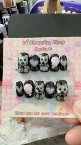 เล็บปลอมเล็บเจลแท้💯%น่ารักๆติดอะไหล่🆓กาวตะไบในชุดพร้อมติด