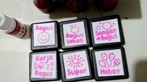 Stempel Reward Set. Indo Stempel Penilaian Guru PaudTK SD stempel pujian anak TK paud sd