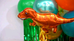 dekorasi ulang tahun 1 paket tema dinosaurus / dekorasi ultah mewah 95 pcs