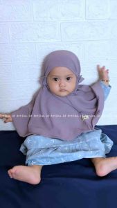 Bergo Balita Crinkle: Hijab Anak Bayi 0-6 Bulan & 1-2 Tahun