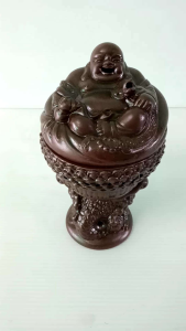 กระถางกำยานองค์พระสังกัจจายน์งานเซรามิคขนาดสูง7นิ้ว