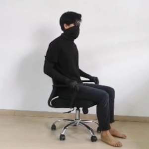 Kerusi Pejabat Black Swivel Office Ergonomic Executive Mesh Medium Back Office Chair Study Chiar