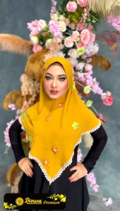 Hijab Instan Crinkle Renda Astrid By Rizwa