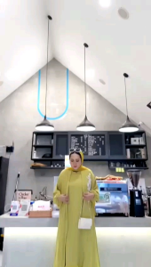 By Antunna Hamim Dress Inner Outer Bahan Crinkle Tile Busui Friendly