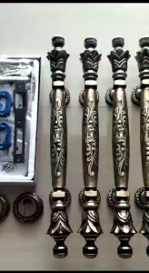Terbaru Handle Pintu Rumah Kuningan 45 Cm Nanas Batik Full Antik Tarikan Pintu Kupu Tarung Kunci Set Klasik Modern Anti Karat