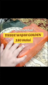 { PAKET 20 PCS } Tissue Tissu Tisu Golden Facial Tissue 180 Helai 2Ply