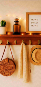 Gantungan estetik kayu full vernis kuat