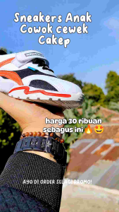 PROMO RAMADAN SALE Sepatu Sneakers Anak Laki Laki Perempuan Fashion Korea Terbaru