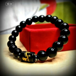 gelang kombinasi black onix&naga kinatah
