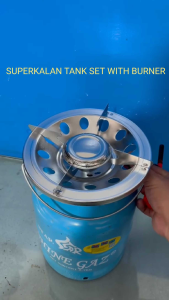 Superkalan Shinegaz 2.7 Brand New Tank with Burner - Strong & Durable Safe & Reliable Clean Burning - Perfect for Every Filipino Home.