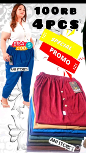 Celana Panjang Harian Wanita Pinggang Karet Dalaman Gamis Legging Ayu Ting ting Jumbo
