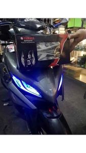 Lc135 V3 Signal Light Eagle Eye Lampu Depan Led with Remote Control Tukar Warna Colour - Yamaha Lc - 135 Lcv3
