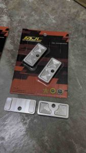 MJL Ori Swing Arm Chain Plate Adjuster Set RS150 V1 V2 / RSX150 - GOLD / CHROME SILVER