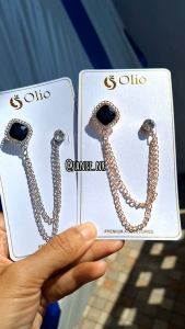 bros double 2 kepala rantai juntai bros mewah cantik