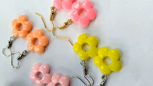 Hijabnur1 - Sepasang Anting Hijab Manik Mote Handmade