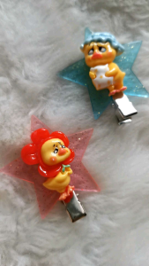 กิ๊ฟติดผม Pop mart Upset Duck เป็ดหน้าบึ้งเต็มตัว กิ๊ฟรูปดาว I am a rockstar มี​ 6 แบบ​ น่ารักก