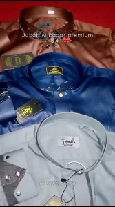 jubah Al badar polyster manset