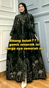 Gamis Set Hijab Rayon Premium // Dress Jelita Terbaru Lebaran 2024