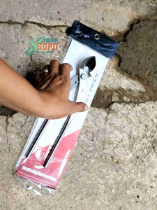 Alat Bonsai Catok Besar stenlis Miring Lurus merk Ryuga RS 17