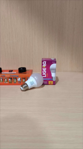 Paket 5 PC lampu LED LIGERA Gold 9W Bulb cahaya putih 6500K super terang E27