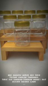 Rak Multifungsi Tempat Bumbu Dapur Rak Display Kayu Pajangan Kosmetik Parfum dekorasi foto properti