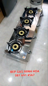 Bếp gas bò né  mỳ cay  hải sản khè 4 lò nhỏ gọn nút inox lửa to tốc độ bao nhanh