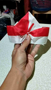 Bando Ikat Kepala Merah Putih Aksesoris Fashion Bandana Rambut